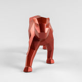 Sculptura din portelan, Pantera Metalic Red, Origami - LLADRO