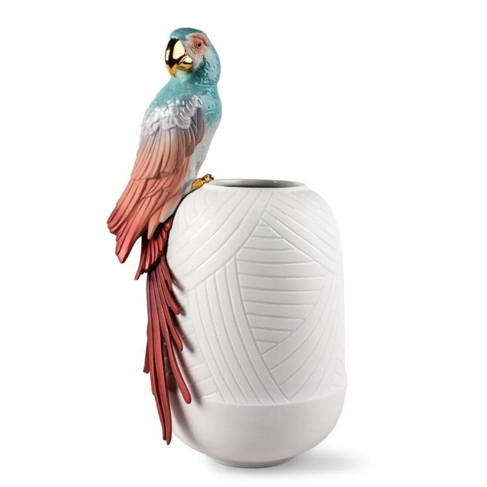 Vaza decorativa din portelan, Macaw by Dept. Diseno y Decoracion - LLADRO