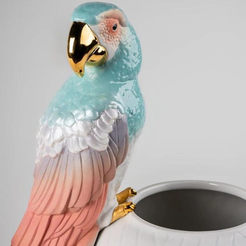 Vaza decorativa din portelan, Macaw by Dept. Diseno y Decoracion - LLADRO