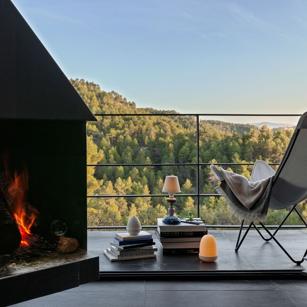 Veioza din portelan Floarea Soarelui, Ivory, Firefly - LLADRO