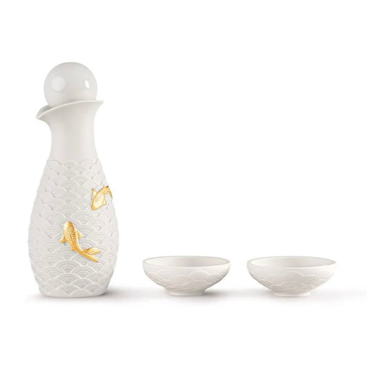 Set servire din portelan, Koi - LLADRO