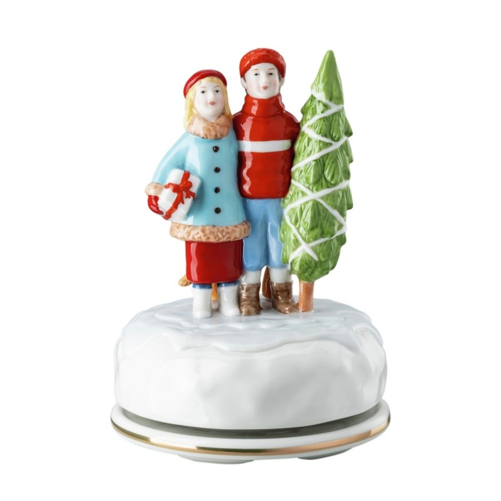 Cutie muzicala din portelan, Family, 16 cm, Christmas Gifts - HUTSCHENREUTHER