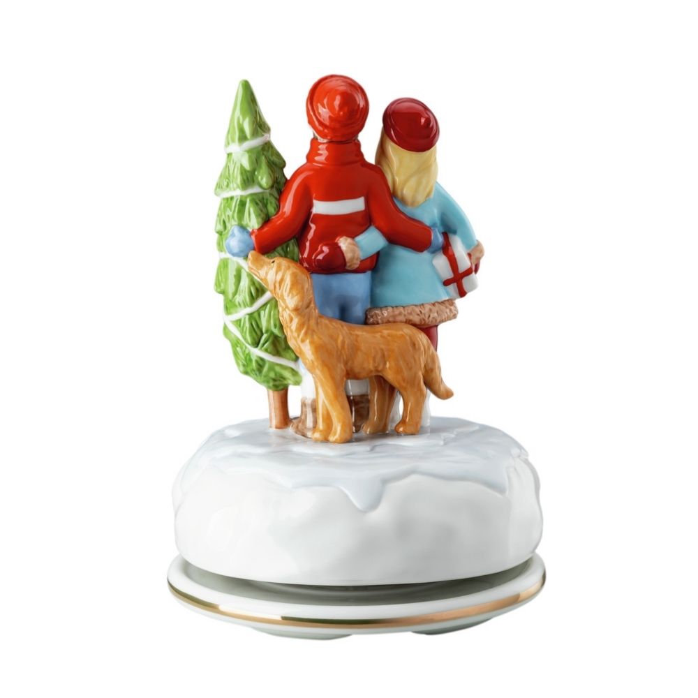 Cutie muzicala din portelan, Family, 16 cm, Christmas Gifts - HUTSCHENREUTHER