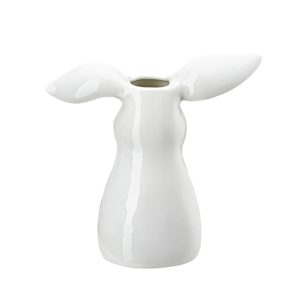 Vaza alba din portelan, model iepure, 16 cm, Bunny - HUTSCHENREUTHER