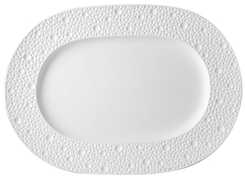 Bernardaud Ecume White platou oval mic