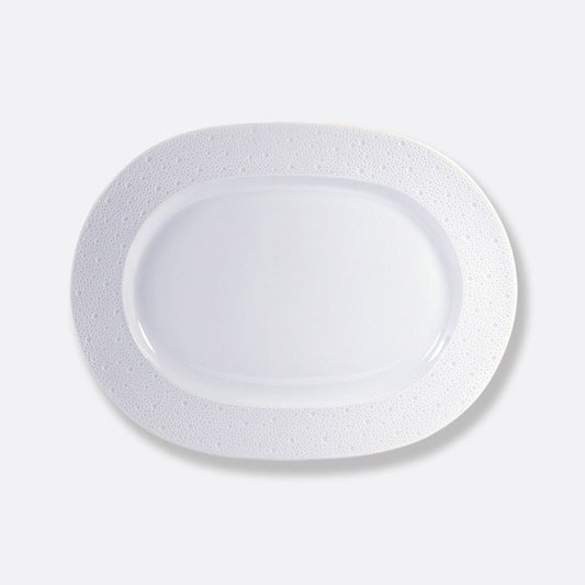 Platou oval, 35 cm, Ecume White - BERNARDAUD