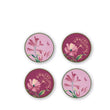 Set 4 suporturi pentru pahar, 9.5 cm, Florenza Malva - GINORI 1735