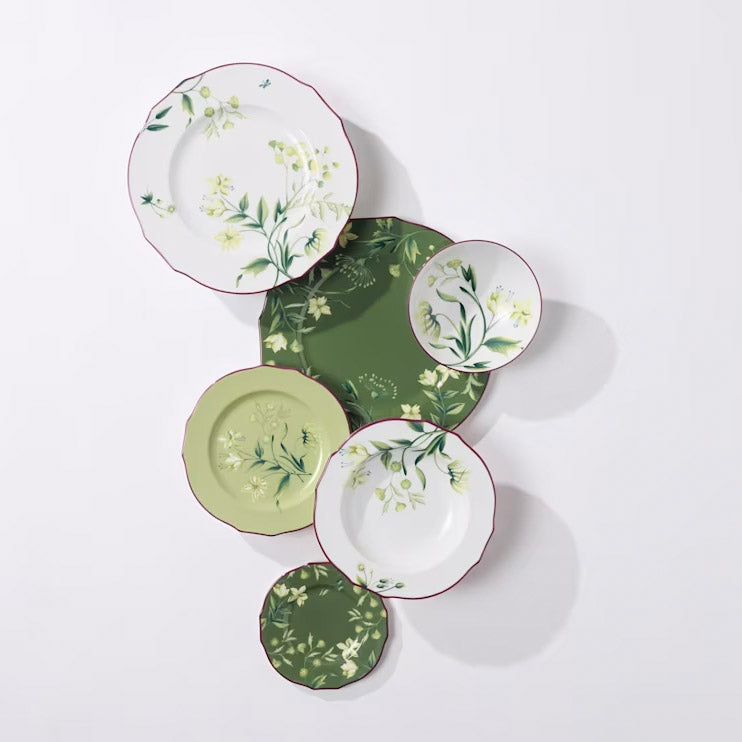 Farfurie pentru desert, verde, 22 cm, Florenza Acante - GINORI 1735