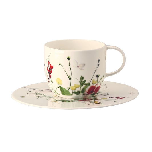 Ceasca pentru cafea si farfurie, Brillance Fleurs Sauvages by Regula Studli - ROSENTHAL