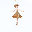 Ornament balerina Scarlet, auriu, 11 cm - SIMONA'S Christmas