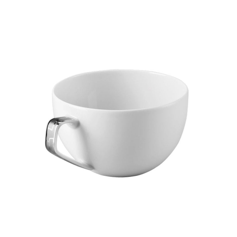 Ceasca combi si farfurie, ceai/cappucino, TAC Gropius Skin Platin by Walter Gropius - ROSENTHAL