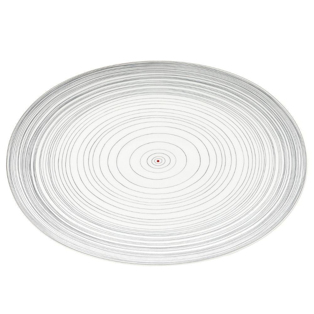 Platou oval, 38 cm, TAC Gropius Stripes 2.0 by Walter Gropius - ROSENTHAL