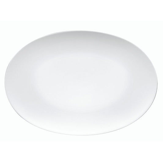 Platou oval 42 cm, Tac Gropius White by Walter Gropius - ROSENTHAL