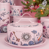 Platou pentru tort, roz, 28.5 cm, Allegria -  BACI MILANO