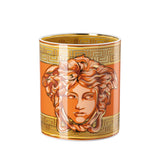 Vaza din portelan, 18 cm, Medusa Amplified Orange Coin - VERSACE