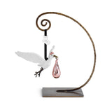 Sculptura decorativa, 12,7 cm, roz, Stork - Michael Aram