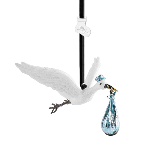 Sculptura decorativa, 12,7 cm, albastru, Stork - Michael Aram