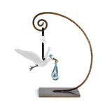Sculptura decorativa, 12,7 cm, albastru, Stork - Michael Aram