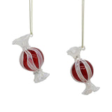 Ornament Bomboane, rosu/alb, 8 cm - SIMONA'S Christmas