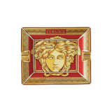 Scrumiera din portelan, 16 cm, Medusa Amplified Golden Coin - VERSACE