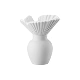Vaza alba din portelan, 10 cm, Falda White Mat - ROSENTHAL