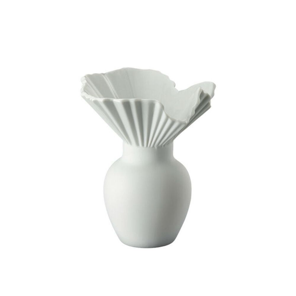 Vaza din portelan, 10 cm, Falda Sea Salt - ROSENTHAL