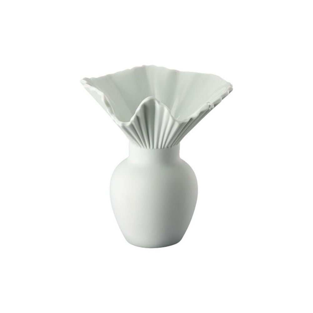 Vaza din portelan, 10 cm, Falda Sea Salt - ROSENTHAL