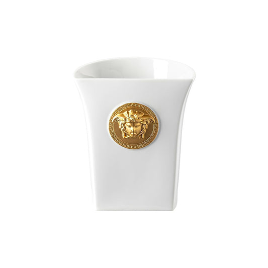 Vaza din portelan, 18 cm, Medusa Madness White - VERSACE