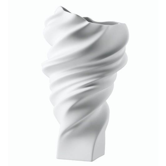 Vaza alba din portelan, 32 cm, Squall White Mat by Cedric Ragot - ROSENTHAL