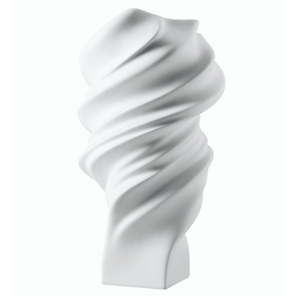 Vaza alba din portelan, 32 cm, Squall White Mat by Cedric Ragot - ROSENTHAL