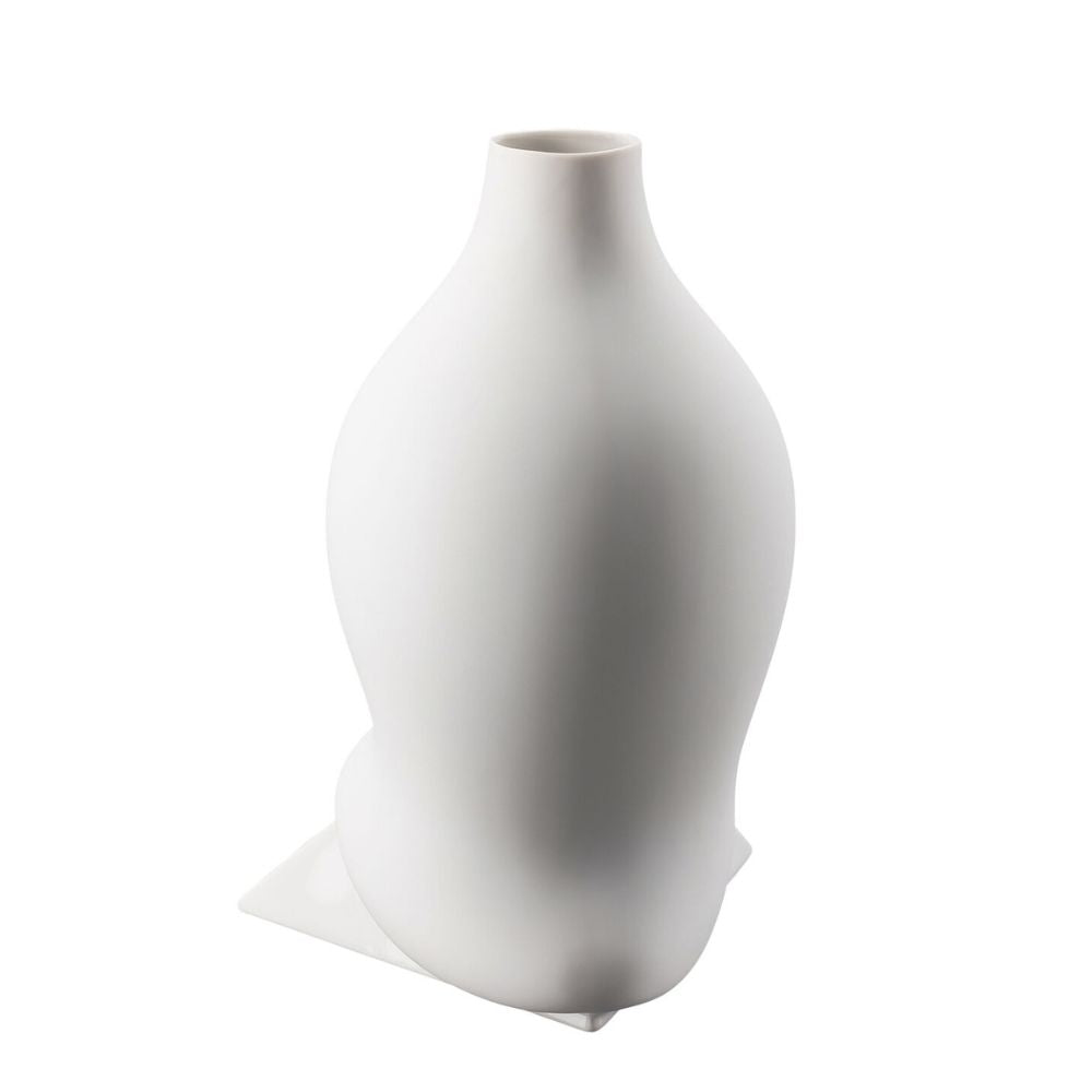 Vaza din portelan, 28 cm, Sirop White Matt by Cedric Ragot - ROSENTHAL