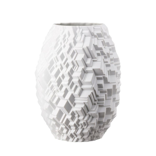 Vaza din portelan, 28 cm, Phi City White by Cairn Young - ROSENTHAL