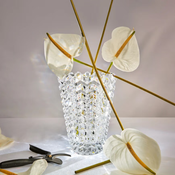 Vaza transparenta din cristal, 24 cm, Eye II by Nicolas Triboulot - BACCARAT