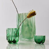 Vaza din sticla, Verde, 12 cm, Crackle by Asa Jungnelius - KOSTA BODA