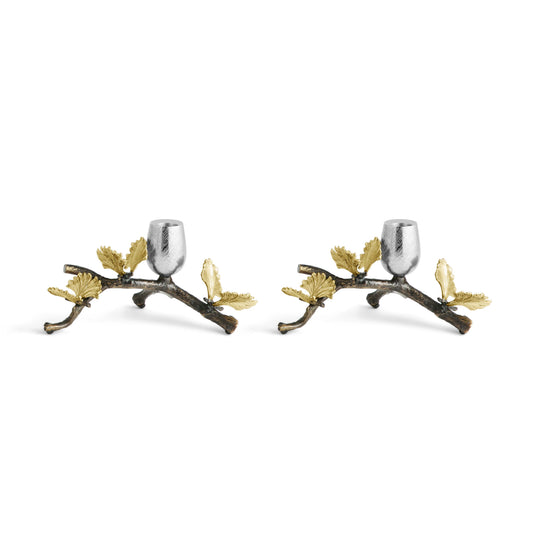Set 2 sfesnice, 9 cm, Butterfly Ginkgo - Michael Aram