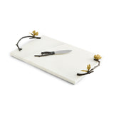 Set platou si cutit pentru servire branzeturi, 47x25 cm, Butterfly Ginkgo - Michael Aram