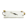 Set platou si cutit pentru servire branzeturi, 47x25 cm, Butterfly Ginkgo - Michael Aram