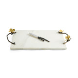 Set platou si cutit pentru servire branzeturi, 47x25 cm, Butterfly Ginkgo - Michael Aram