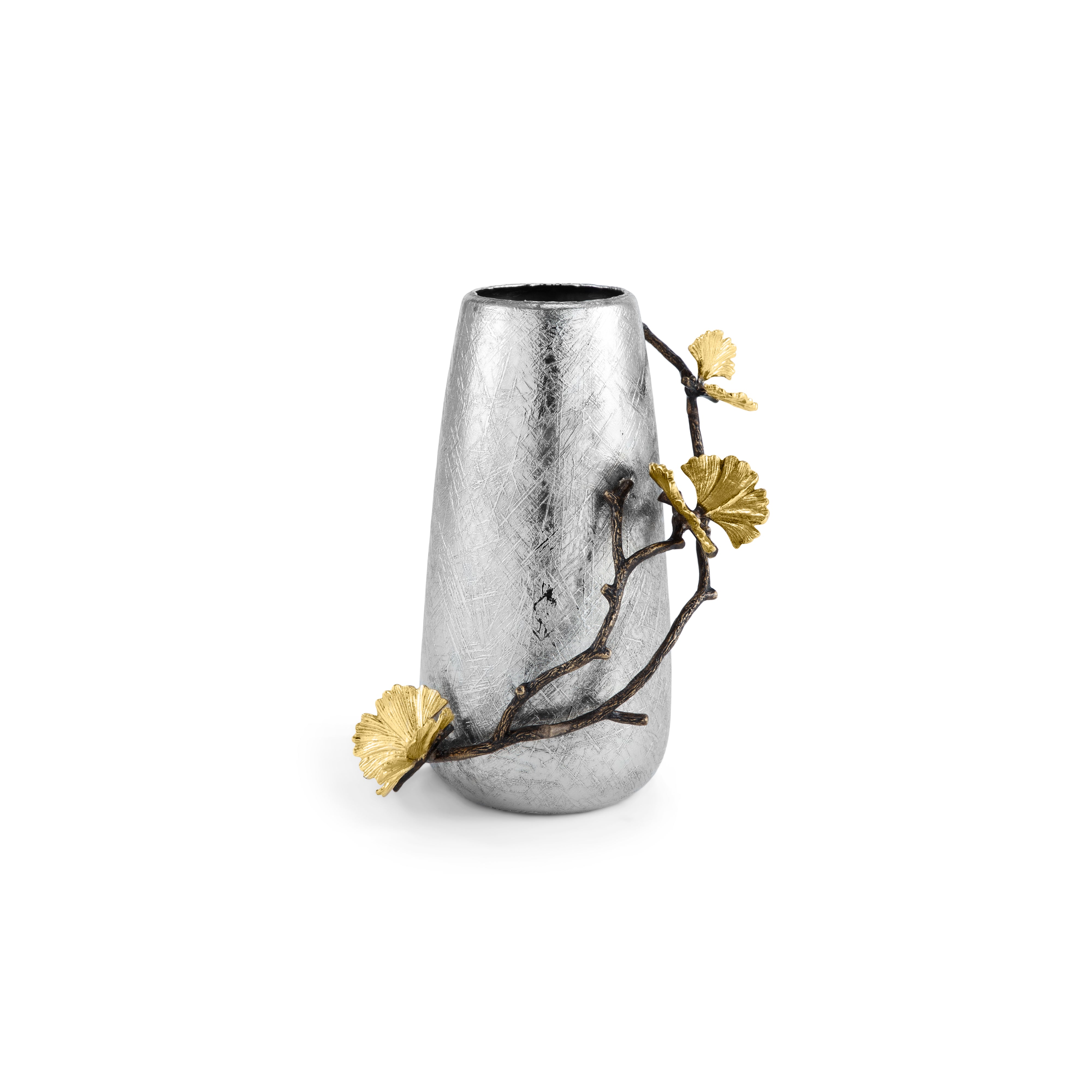 Vaza din otel inoxidabil, 20 cm, Butterfly Ginkgo - Michael Aram