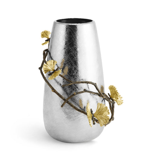 Vaza din otel inoxidabil, 30 cm, Butterfly Ginkgo - Michael Aram