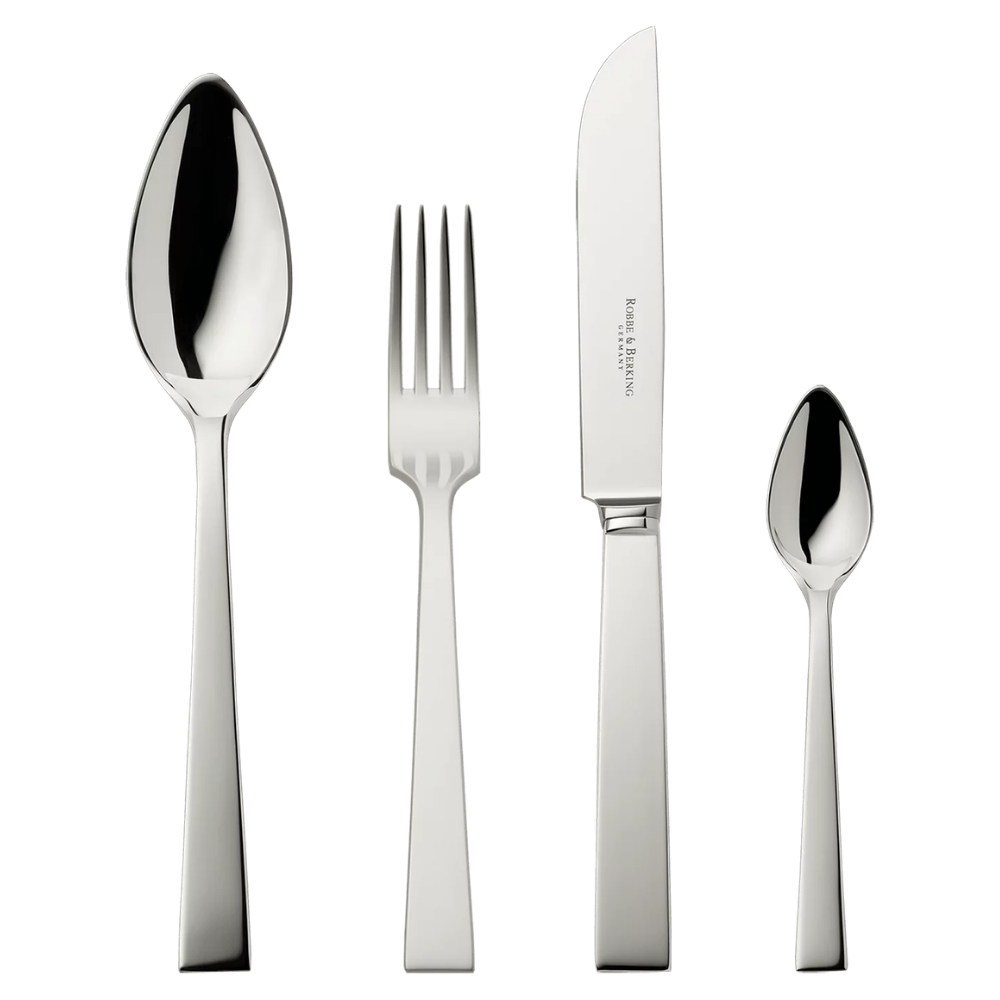 Set tacamuri placate argintate 150, 24 piese, Riva  - ROBBE & BERKING