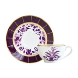 Set 6 cesti pentru ceai si farfurii, 200 ml, Prunus - BERNARDAUD