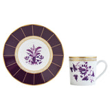 Set 6 cesti pentru espresso si farfurii, 80 ml, Prunus - BERNARDAUD