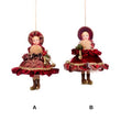 Ornament pentru brad, burgundy, 14 cm, Season - Simona's Christmas