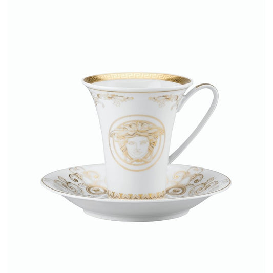 Ceasca pentru cafea si farfurie, Medusa Gala Gold - VERSACE