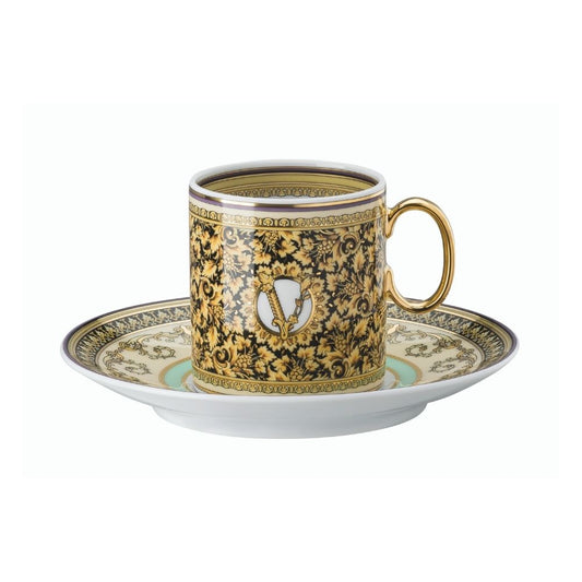 Ceasca pentru espresso si farfurie, Barocco Mosaic - VERSACE