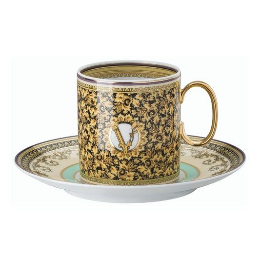Ceasca pentru cafea si farfurie, Barocco Mosaic - VERSACE