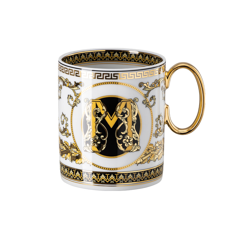 Cana din portelan, Virtus Alphabet M - VERSACE