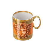 Cana din portelan, Medusa Amplified Orange Coin - VERSACE