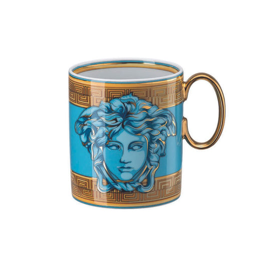 Cana din portelan, Medusa Amplified Blue Coin - VERSACE